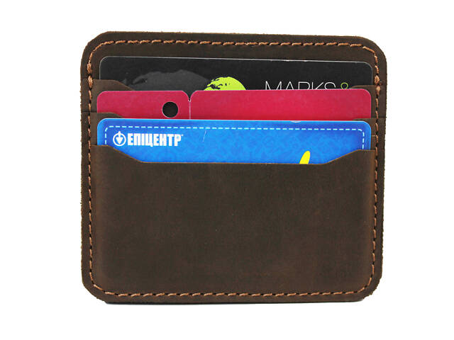 Гаманець для карт картхолдер SULLIVAN kh1(4) Коричневий - Фото 3