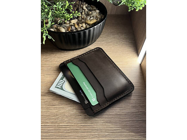 Гаманець для карт картхолдер SULLIVAN kh1(4) Коричневий - Фото 2