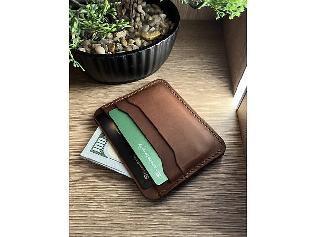 Гаманець для карт картхолдер SULLIVAN kh1(4) Світло-коричневий - Фото 2