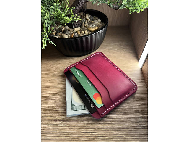 Гаманець для карт картхолдер SULLIVAN kh1(4) Фуксія - Фото 2