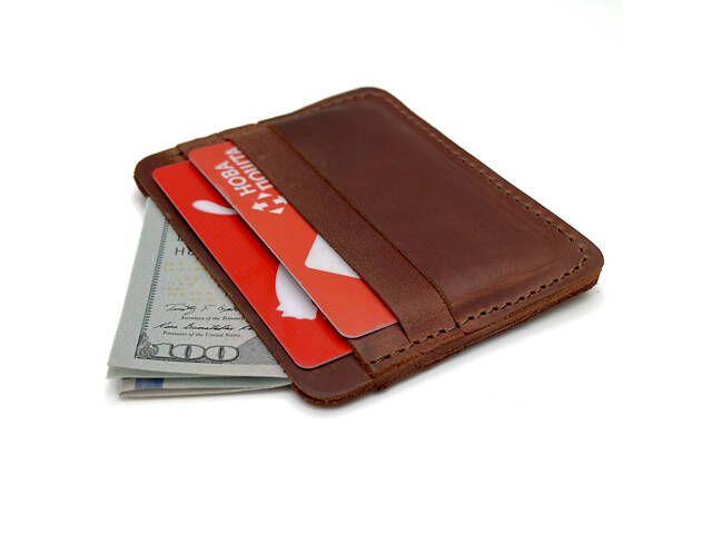 Гаманець для карт картхолдер SULLIVAN kh2(4)світло-коричневий - Фото 2