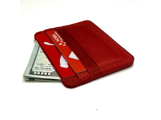 Гаманець для карт картхолдер SULLIVAN kh2(4) червоний - Фото 2