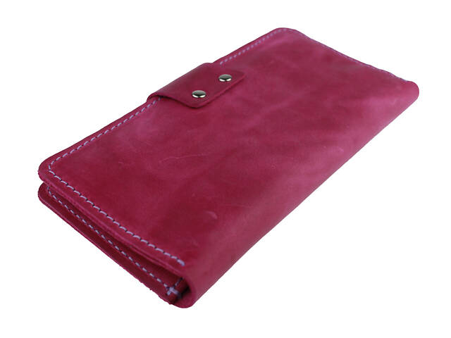 Гаманець шкіряний великий gv4(8) фуксія - Фото 6
