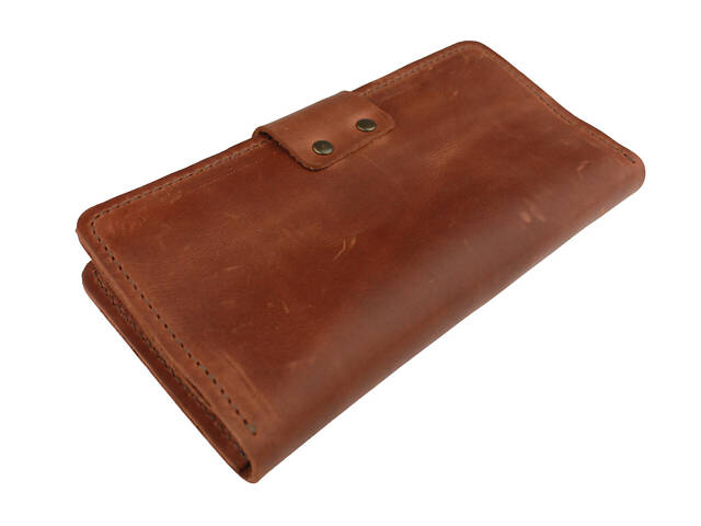 Гаманець шкіряний великий gv4(8) світло-коричневий - Фото 3