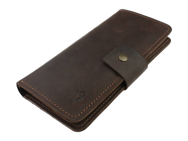 Гаманець шкіряний великий gv5(9) коричневий - Фото 4