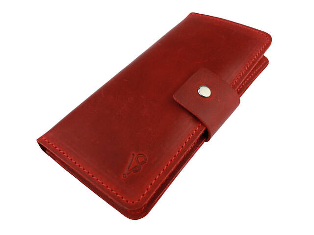 Гаманець шкіряний великий gv5(9) червоний - Фото 4