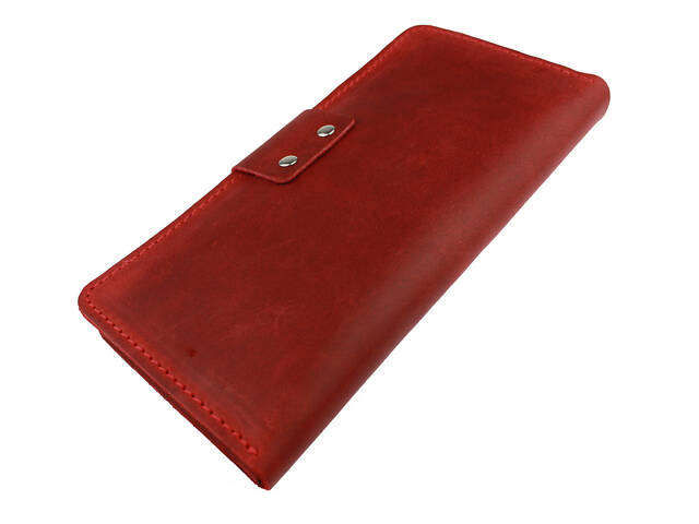 Гаманець шкіряний великий gv5(9) червоний - Фото 5