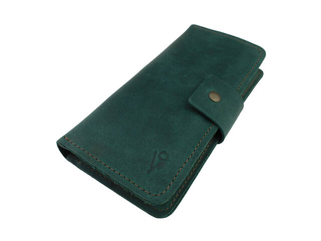 Гаманець шкіряний великий gv5(9) зелений - Фото 4