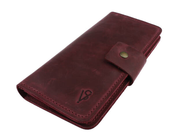 Гаманець шкіряний великий gv7(10) марсала - Фото 4