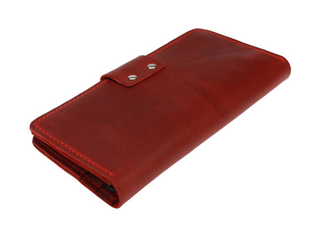 Гаманець шкіряний великий gv8(10) червоний - Фото 6