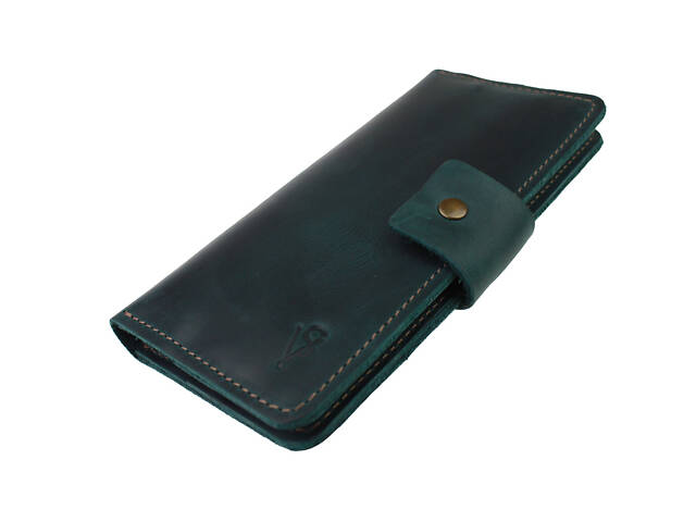 Гаманець шкіряний великий gv8(10) зелений - Фото 5