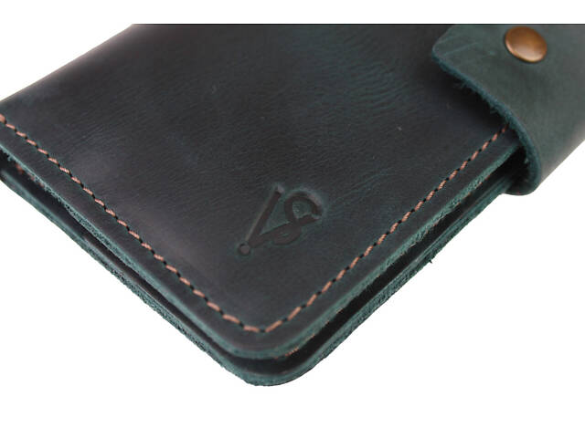 Гаманець шкіряний великий gv8(10) зелений - Фото 8