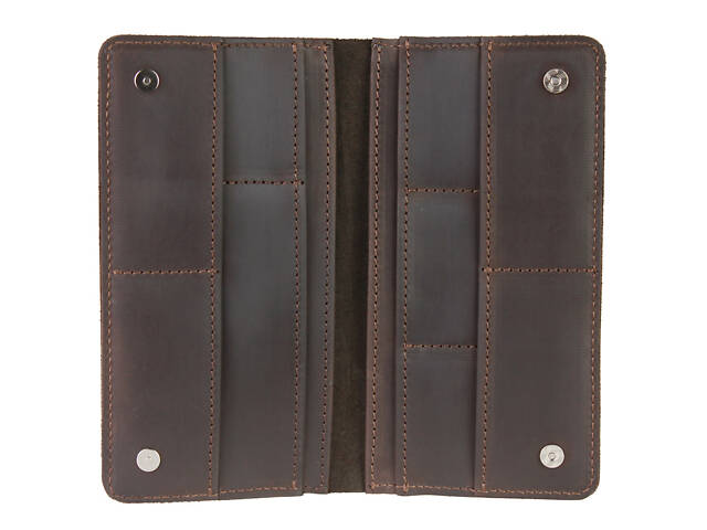 Гаманець шкіряний великий TRAVEL (під паспорт) gv11(10) коричневий - Фото 4