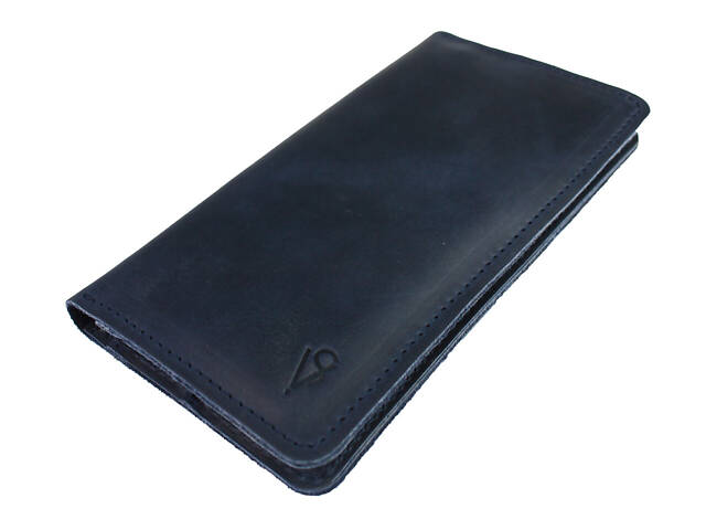 Гаманець шкіряний великий TRAVEL (під паспорт) gv11(10) синій - Фото 4