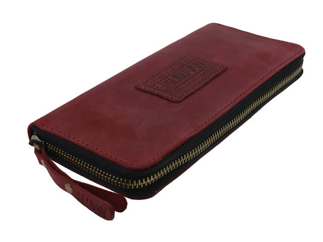 Гаманець шкіряний клатч великий travel gv1(19.5) марсала - Фото 1