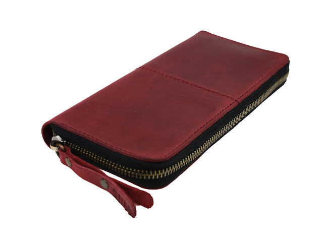 Гаманець шкіряний клатч великий travel gv2(19.5) марсала - Фото 1