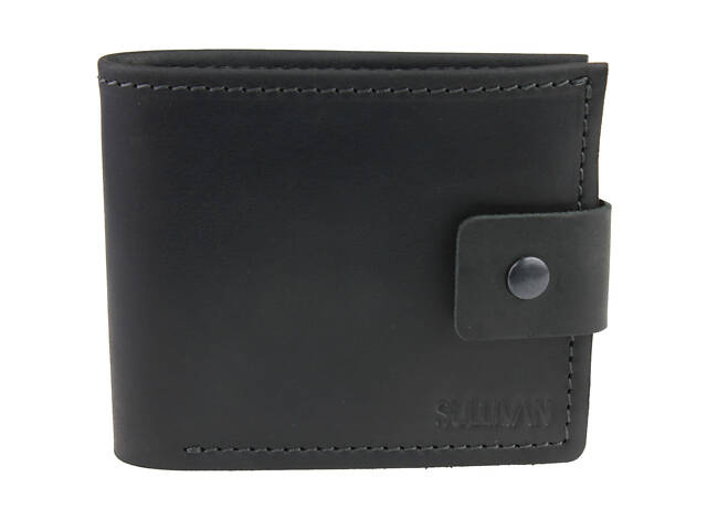 Гаманець шкіряний маленький gm2(9) чорний - Фото 4