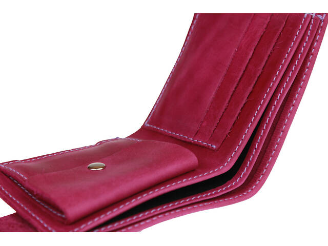 Гаманець шкіряний маленький gm2(9) фуксія - Фото 5