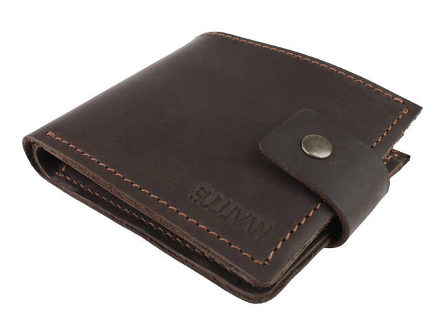 Гаманець шкіряний маленький gm2(9) коричневий - Фото 6