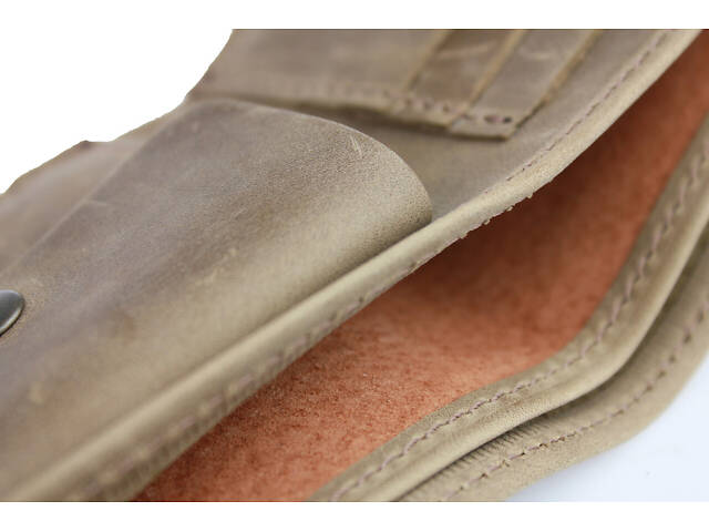 Гаманець шкіряний маленький gm2(9) оливковий - Фото 4