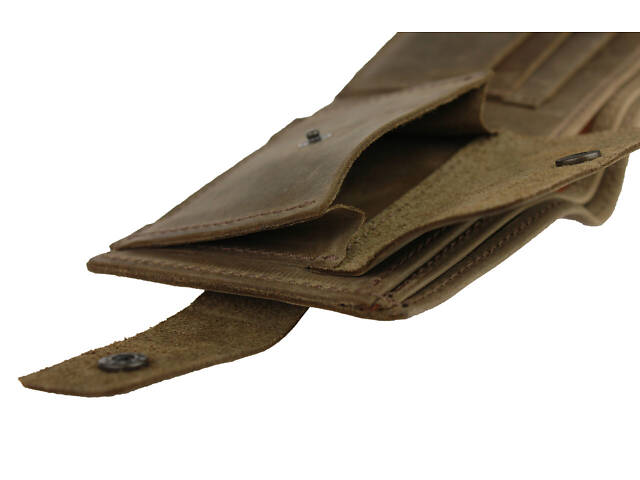 Гаманець шкіряний маленький gm2(9) оливковий - Фото 8