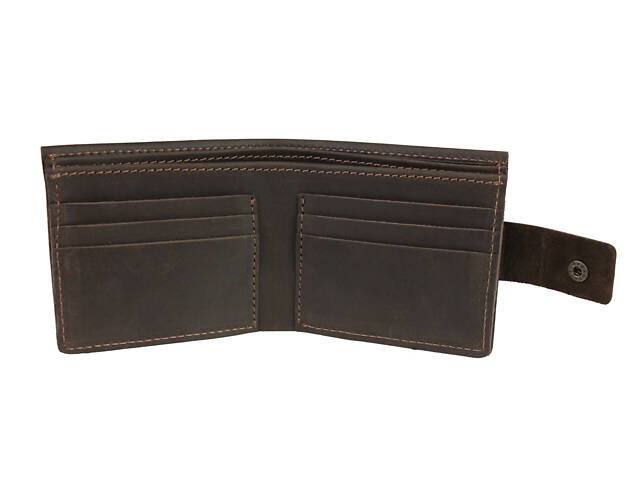 Гаманець шкіряний маленький gm3(8) коричневий - Фото 2