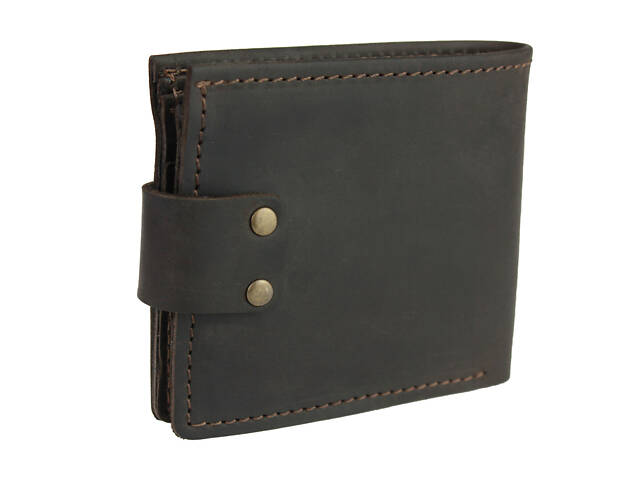 Гаманець шкіряний маленький gm3(8) коричневий - Фото 4