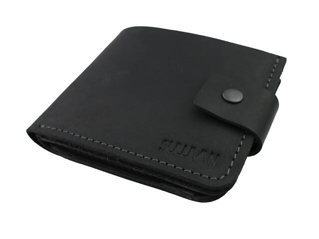 Гаманець шкіряний маленький gm4(7.5) чорний - Фото 7