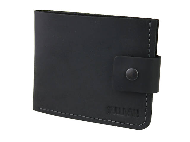 Гаманець шкіряний маленький gm4(7.5) чорний - Фото 8