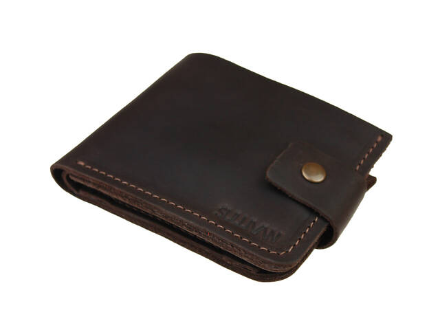 Гаманець шкіряний маленький gm4(7.5) коричневий - Фото 7
