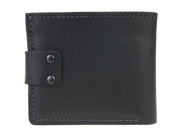 Гаманець шкіряний маленький gm5(10) чорний - Фото 5