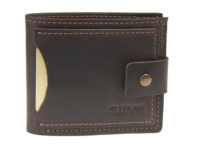 Гаманець шкіряний маленький gm5(10) коричневий - Фото 1