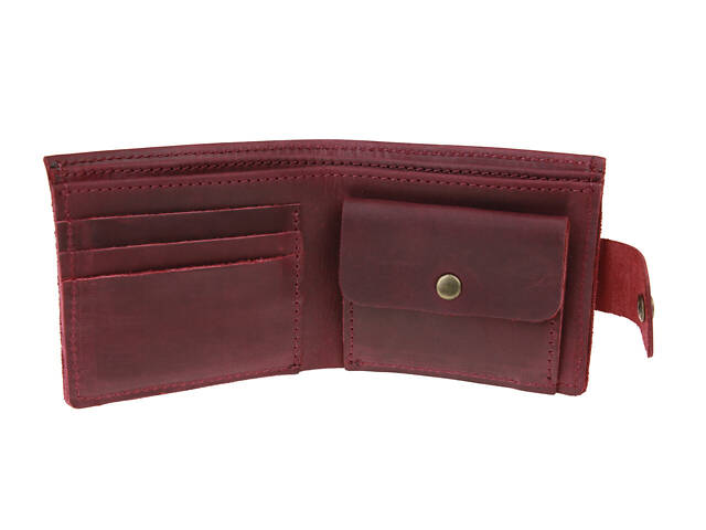 Гаманець шкіряний маленький марсала gm5(10) марсала - Фото 4