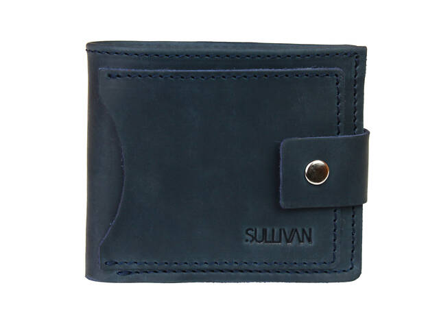 Гаманець шкіряний маленький gm5(10) синій - Фото 2