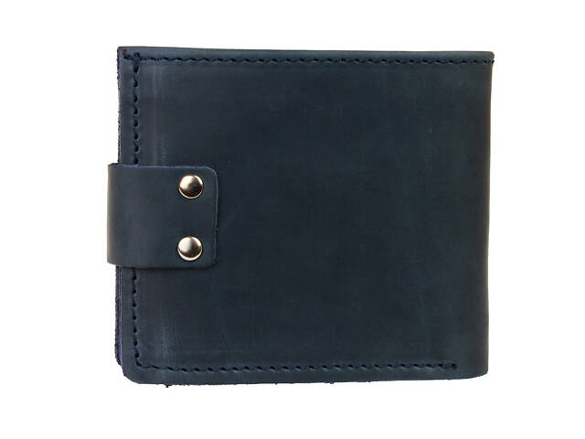 Гаманець шкіряний маленький gm5(10) синій - Фото 3