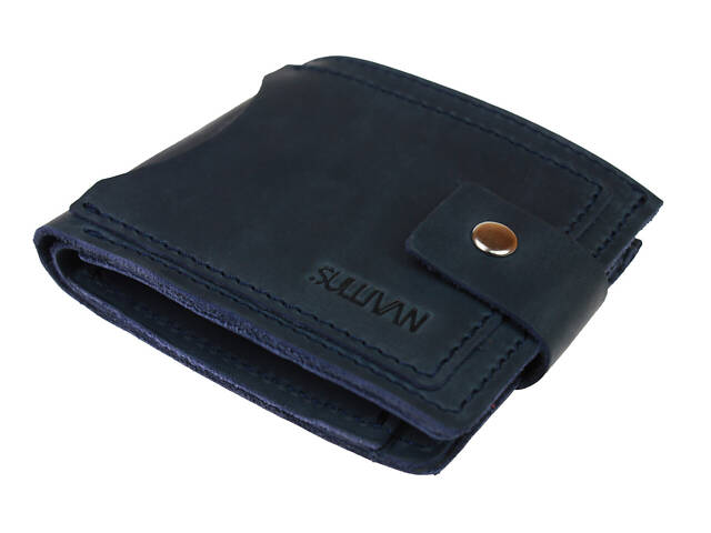 Гаманець шкіряний маленький gm5(10) синій - Фото 8