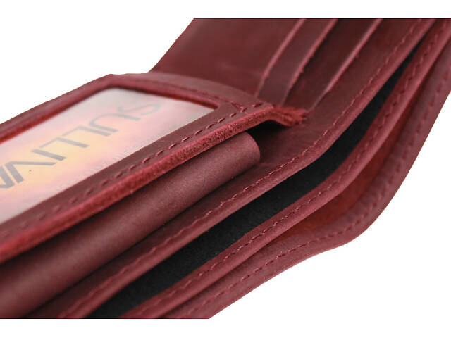 Гаманець шкіряний маленький gm6(10) марсала - Фото 6