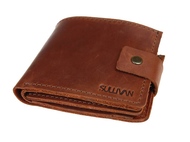 Гаманець шкіряний маленький gm6(10) світло-коричневий - Фото 2