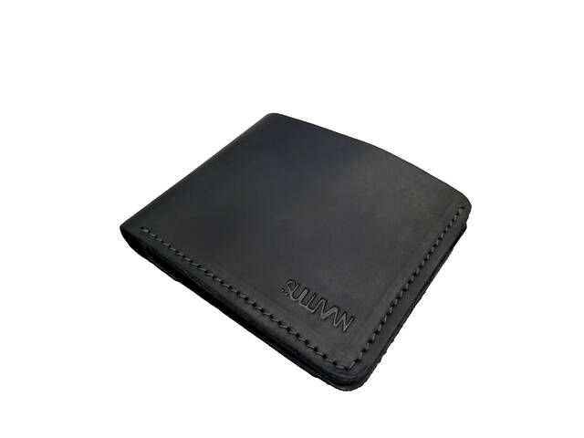 Гаманець шкіряний маленький gm7(9) чорний - Фото 3