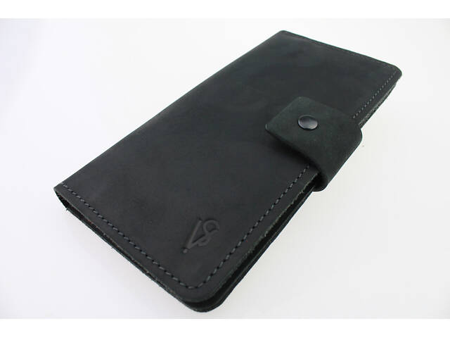 Гаманець шкіряний (під паспорт) gv6(10) чорний - Фото 5