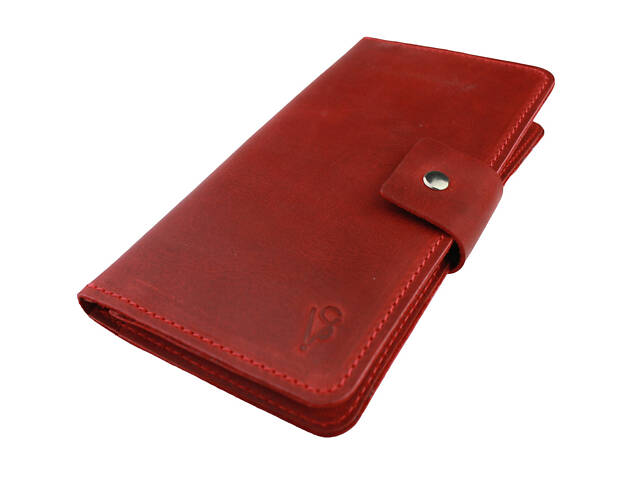 Гаманець шкіряний (під паспорт) gv6(10) червоний - Фото 5