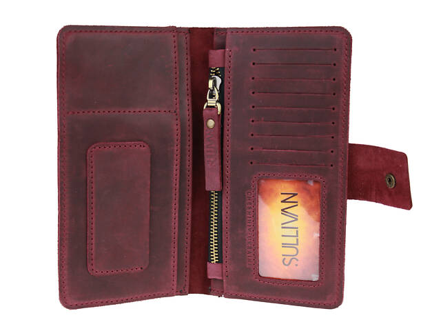 Гаманець шкіряний (під паспорт) gv6(10) марсала - Фото 8