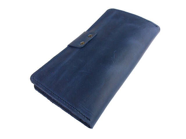 Гаманець шкіряний (під паспорт) gv6(10) синій - Фото 5