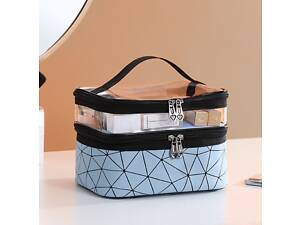 Косметичка жіноча 14445 23х16х17 см блакитна