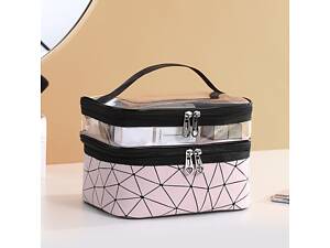 Косметичка жіноча 14448 23х16х17 см рожева