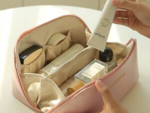 Косметичка жіноча 14518 10.5х11х23.5 см рожева