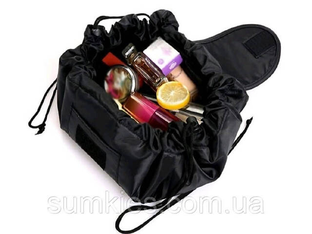 Косметичка, несесер, сумка для косметики Topmove чорна - Фото 2