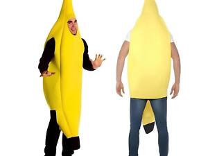 Костюм Банан RESTEQ для дорослого 168–182 см — яскравий та веселий наряд для вечірки, косплею та свята