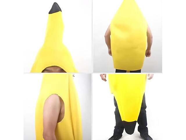 Костюм Банан RESTEQ для дорослого 168–182 см — яскравий та веселий наряд для вечірки, косплею та свята - Фото 3