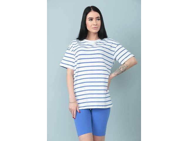 Костюм з велосипедками 'Balance' оптом | Батал | Розпродаж моделі Джинс, 50-52 - Фото 1